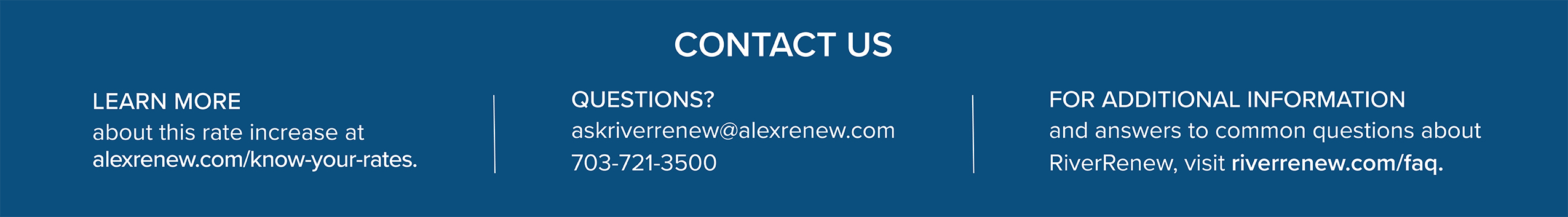 Investing in Waterways Contact Footer