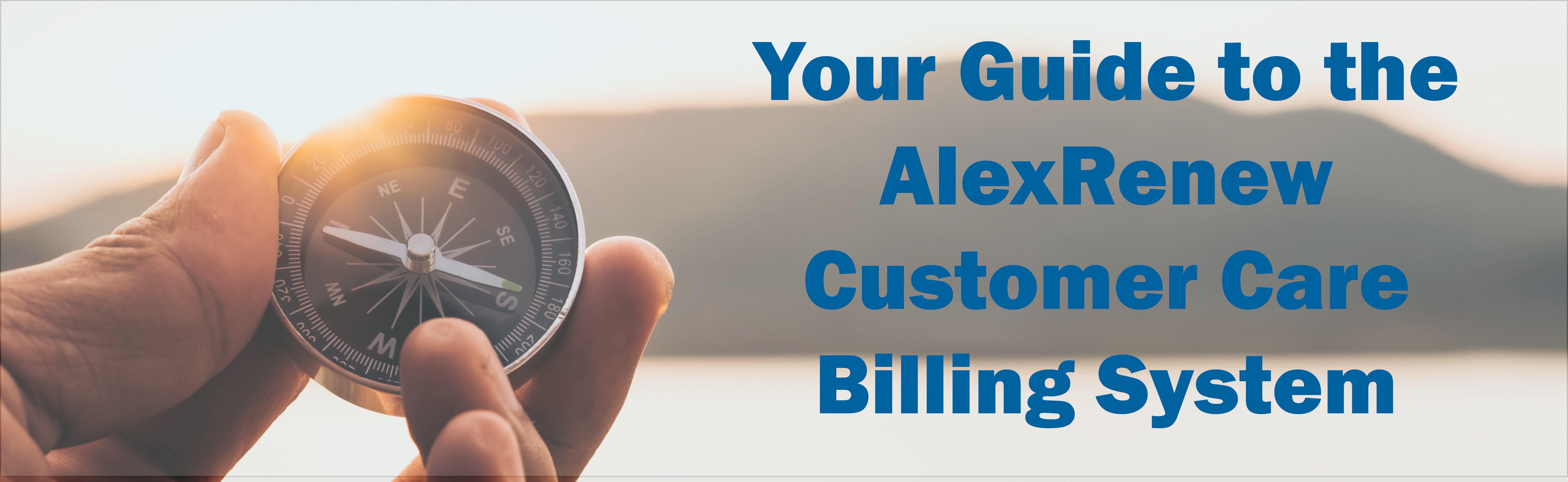 You guide to the AlexRenew Customer Care Billing System