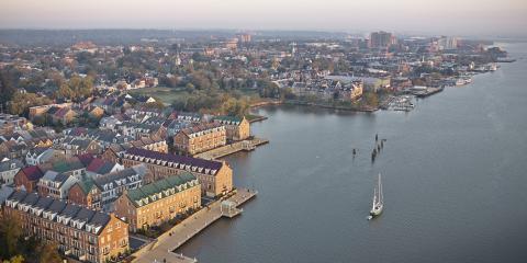 Aerial View of Old Town from the Potomac River