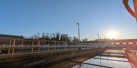 AlexRenew treatment plant, facing east. 