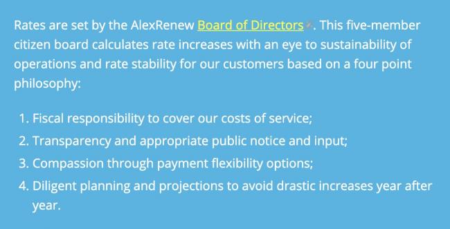 Rates Board of Directors
